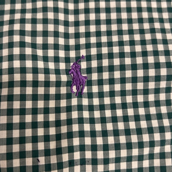 Ralph Lauren Gingham Button-Down Oxford Shirt Size XL - Picture 8 of 8